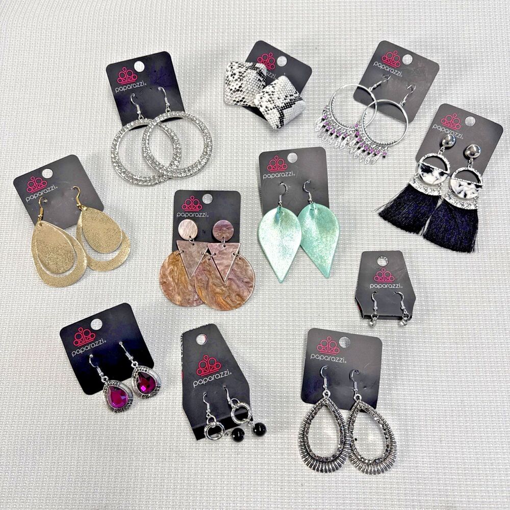 Paparazzi Pierced Earrings - NWT - Lot of 11 Pieces - Contemporary Jewelry